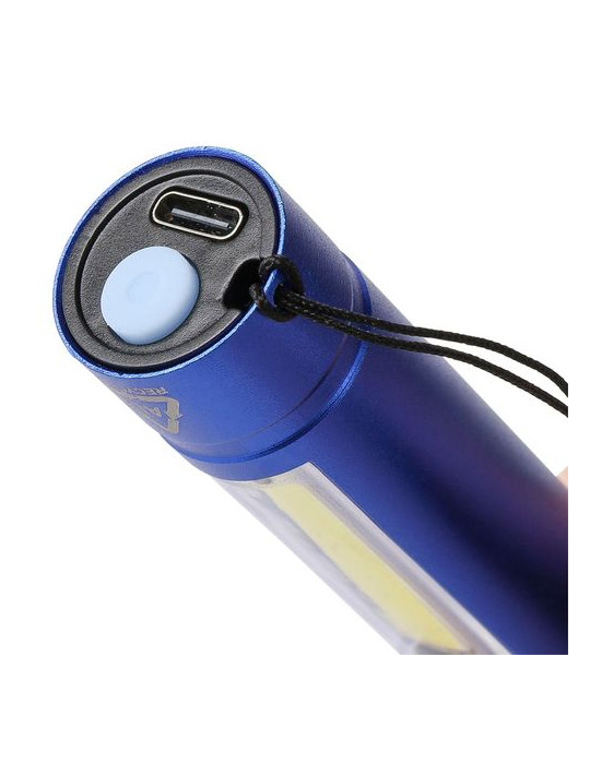 Lampe de poche COB en aluminium recyclé Sami Matières : polyester Couleurs : noir objet promotionnel éco-responsable