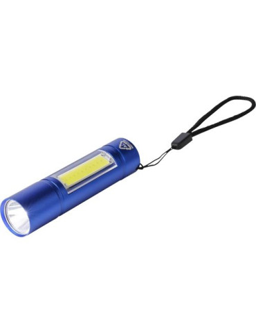 Lampe de poche COB en aluminium recyclé Sami Matières : polyester Couleurs : rouge cadeau affaires élégant