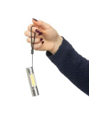 Lampe de poche COB en aluminium recyclé Sami Matières : polyester Couleurs : rouge livraison express 24h 48h