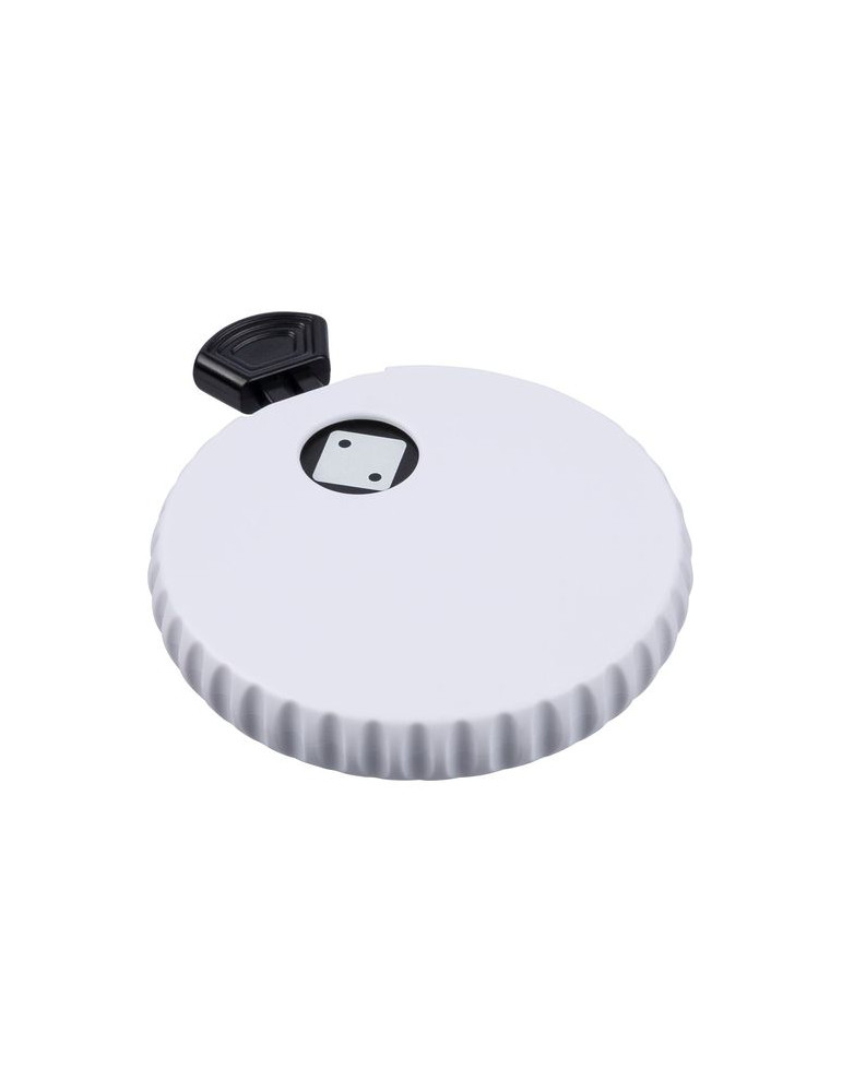 Dés mécaniques en ABS recyclé Cian Matières : ABS recyclé Couleurs : blanc personnalisable avec votre logo