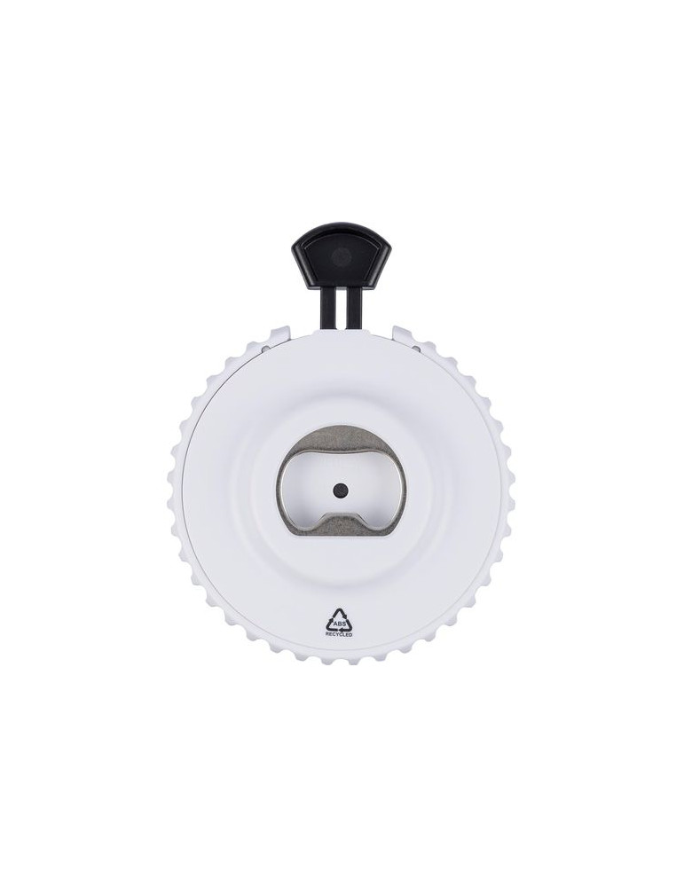 Dés mécaniques en ABS recyclé Cian Matières : ABS recyclé Couleurs : blanc cadeau entreprise pas cher