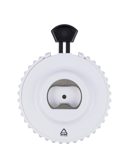 Dés mécaniques en ABS recyclé Cian Matières : ABS recyclé Couleurs : blanc cadeau entreprise pas cher