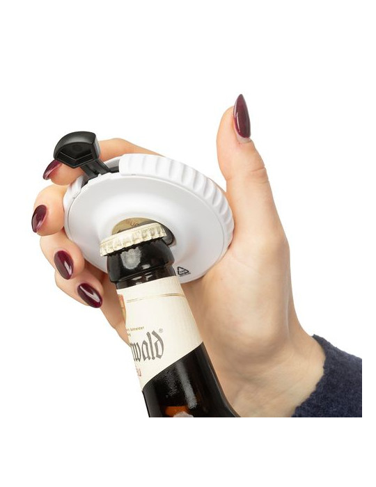 Dés mécaniques en ABS recyclé Cian Matières : ABS recyclé Couleurs : blanc impression haute définition