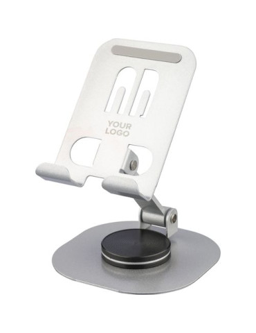 Support de téléphone en alliage d'aluminium Anieke Couleurs : argenté Matières : acier carbone cadeau entreprise pas cher
