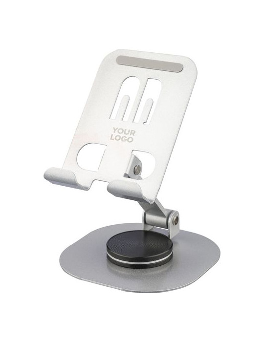 Support de téléphone en alliage d'aluminium Anieke Couleurs : argenté Matières : acier carbone cadeau entreprise pas cher