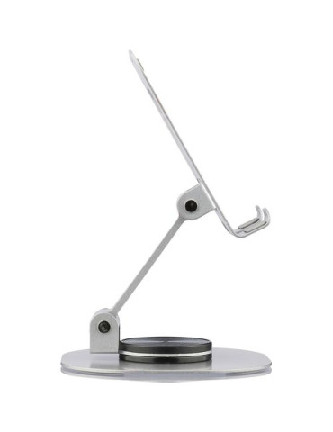 Support de téléphone en alliage d'aluminium Anieke Couleurs : argenté Matières : acier carbone marquage laser ultra précis