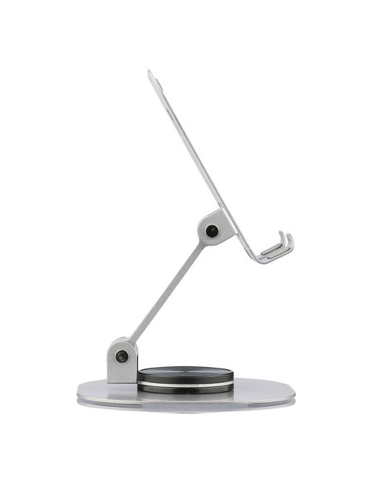 Support de téléphone en alliage d'aluminium Anieke Couleurs : argenté Matières : acier carbone marquage laser ultra précis