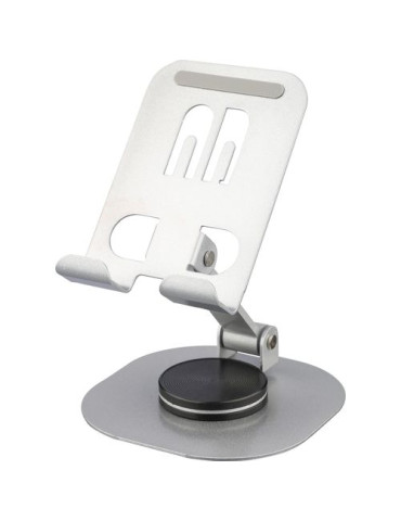 Support de téléphone en alliage d'aluminium Anieke Couleurs : argenté Matières : acier carbone cadeau collaborateur premium