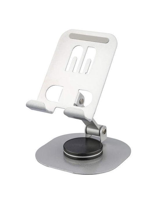 Support de téléphone en alliage d'aluminium Anieke Couleurs : argenté Matières : acier carbone cadeau collaborateur premium