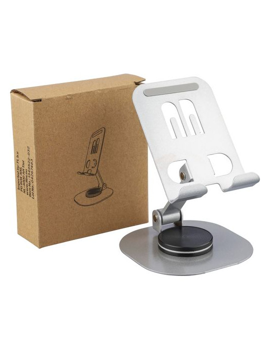 Support de téléphone en alliage d'aluminium Anieke Couleurs : argenté Matières : acier carbone accessoire événementiel unique