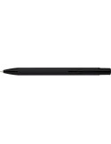 Stylo à bille toucher gomme en aluminium recyclé Anisa Matières : métal Couleurs : noir