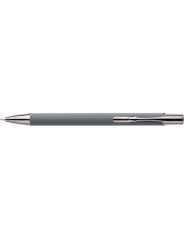 Stylo à bille toucher gomme en aluminium recyclé Anisa Matières : métal Couleurs : gris objet promotionnel éco-responsable