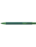 Stylo à bille toucher gomme en aluminium recyclé Anisa Matières : métal Couleurs : vert livraison express 24h 48h