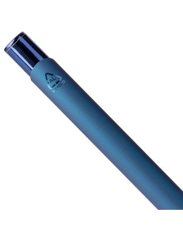 Stylo à bille toucher gomme en aluminium recyclé Anisa Matières : métal Couleurs : rouge objet publicitaire robuste