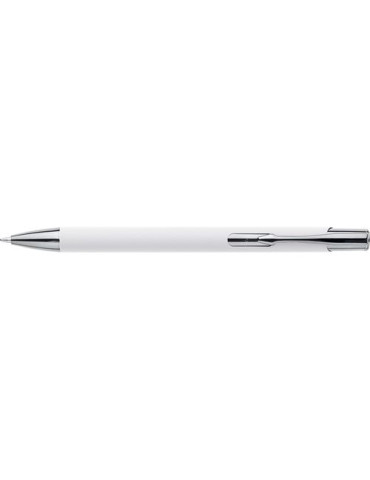Stylo à bille toucher gomme en aluminium recyclé Anisa Matières : métal Couleurs : argenté cadeau entreprise pas cher