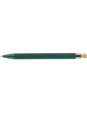 Stylo à bille en aluminium recyclé Kira Matières : bambou Couleurs : vert marquage laser ultra précis