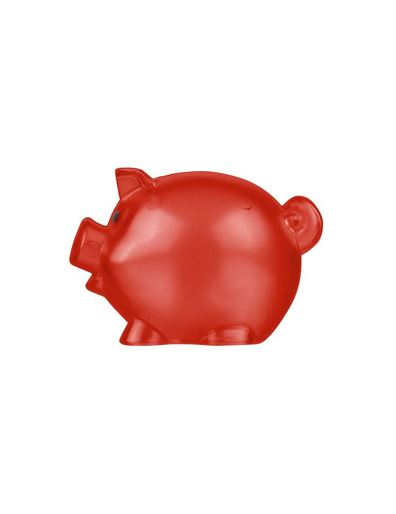 Tirelire en plastique PS recyclé Vivi Matières : plastique recyclé Couleurs : rouge