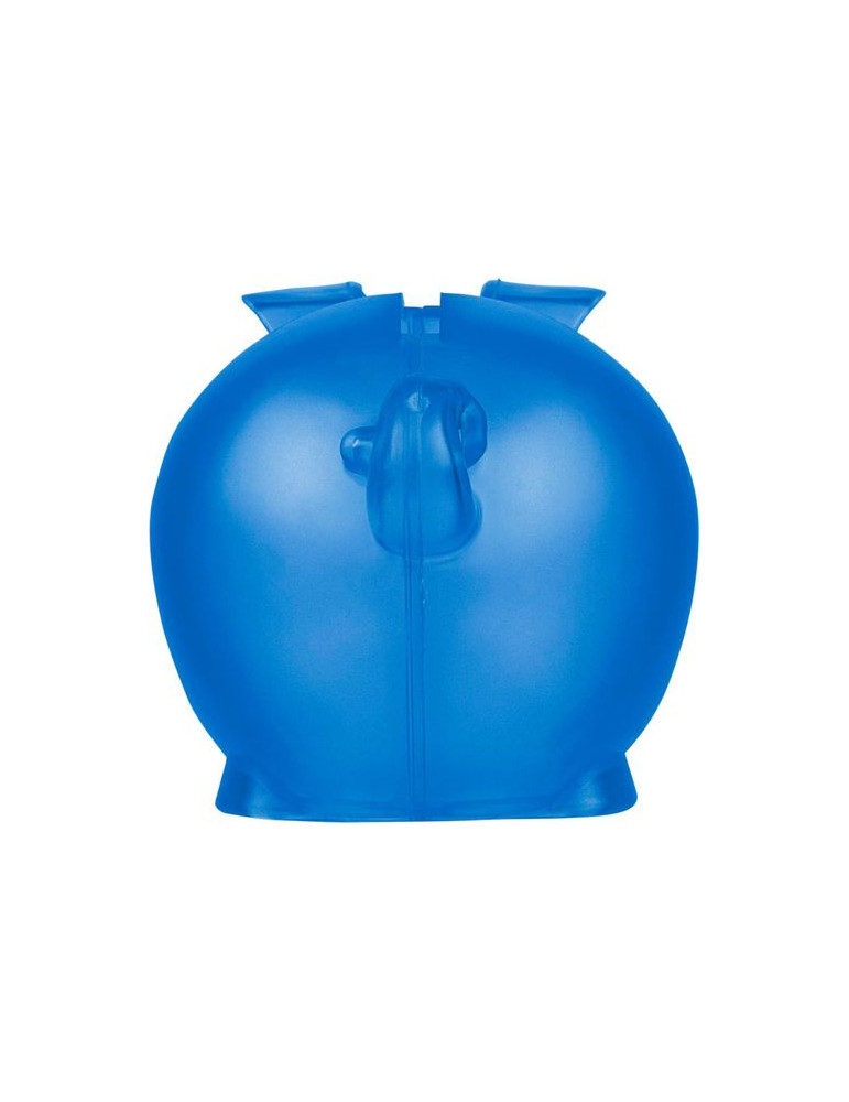 Tirelire en plastique PS recyclé Vivi Matières : plastique recyclé Couleurs : rouge cadeau collaborateur premium