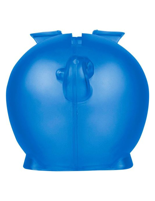 Tirelire en plastique PS recyclé Vivi Matières : plastique recyclé Couleurs : rouge cadeau collaborateur premium