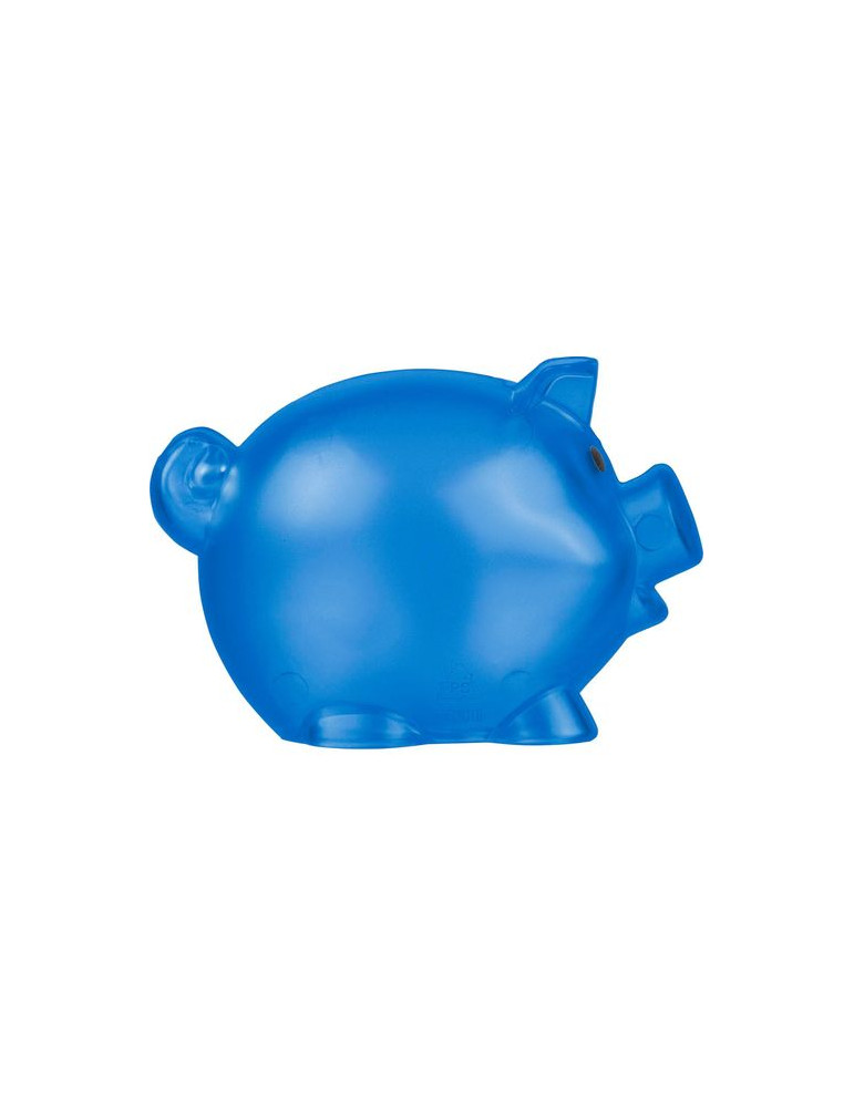 Tirelire en plastique PS recyclé Vivi Matières : plastique recyclé Couleurs : rouge goodies entreprise design