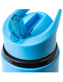 Gourde de 500 ml en acier inoxydable recyclé Zeno Matières : silicone Couleurs : rouge cadeau entreprise pas cher