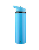Gourde de 500 ml en acier inoxydable recyclé Zeno Matières : silicone Couleurs : rouge livraison express 24h 48h