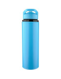 Gourde de 500 ml en acier inoxydable recyclé Zeno Matières : silicone Couleurs : vert clair cadeau collaborateur premium