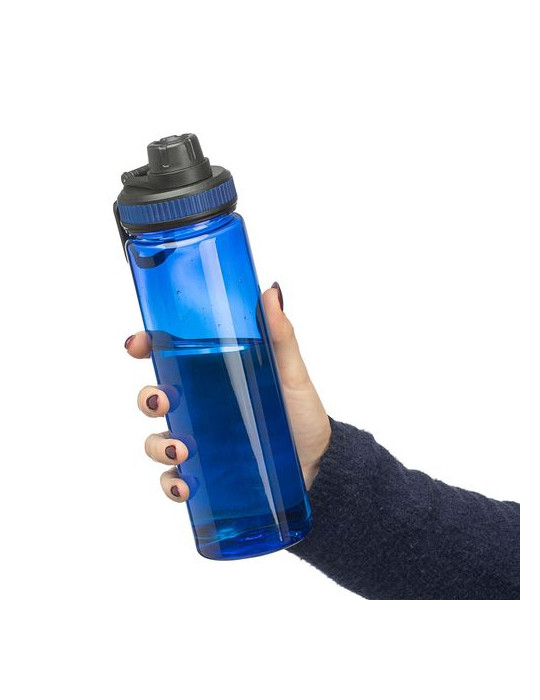 Gourde de 750 ml en rPET Olivian Matières : silicone Couleurs : noir objet promo petit budget