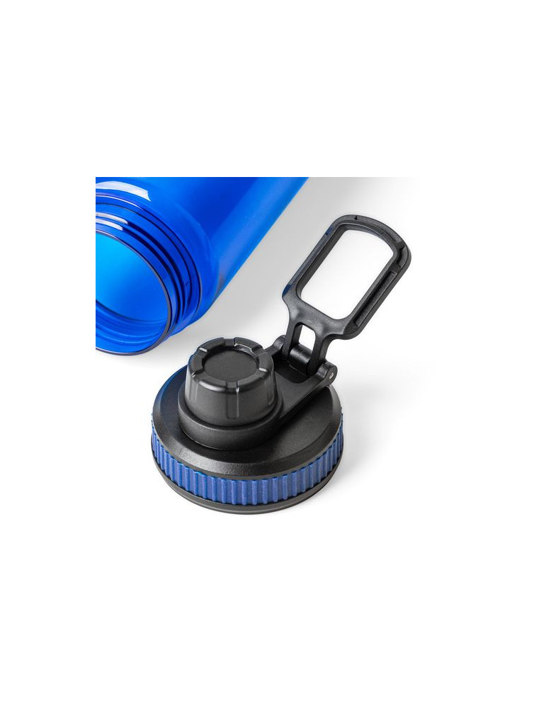 Gourde de 750 ml en rPET Olivian Matières : silicone Couleurs : noir objet promotionnel éco-responsable