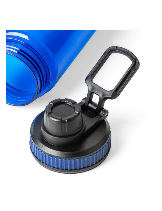 Gourde de 750 ml en rPET Olivian Matières : silicone Couleurs : noir objet promotionnel éco-responsable