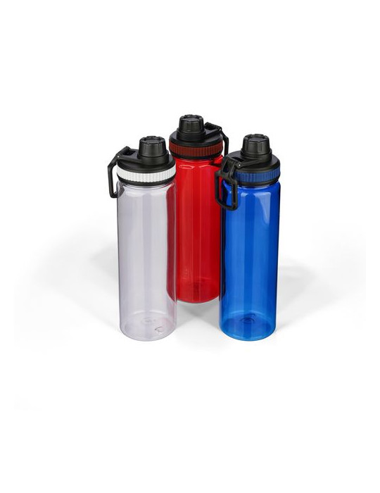 Gourde de 750 ml en rPET Olivian Matières : silicone Couleurs : noir cadeau client original