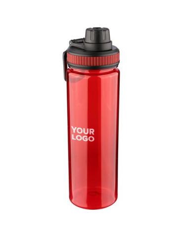 Gourde de 750 ml en rPET Olivian Matières : silicone Couleurs : rouge personnalisation rapide en France