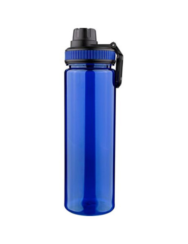 Gourde de 750 ml en rPET Olivian Matières : silicone Couleurs : rouge impression haute définition