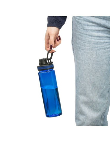 Gourde de 750 ml en rPET Olivian Matières : silicone Couleurs : bleu cobalt cadeau client original