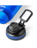 Gourde de 750 ml en rPET Olivian Matières : silicone Couleurs : bleu cobalt marquage laser ultra précis