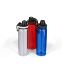 Gourde de 750 ml en rPET Olivian Matières : silicone Couleurs : bleu cobalt impression logo haute qualité