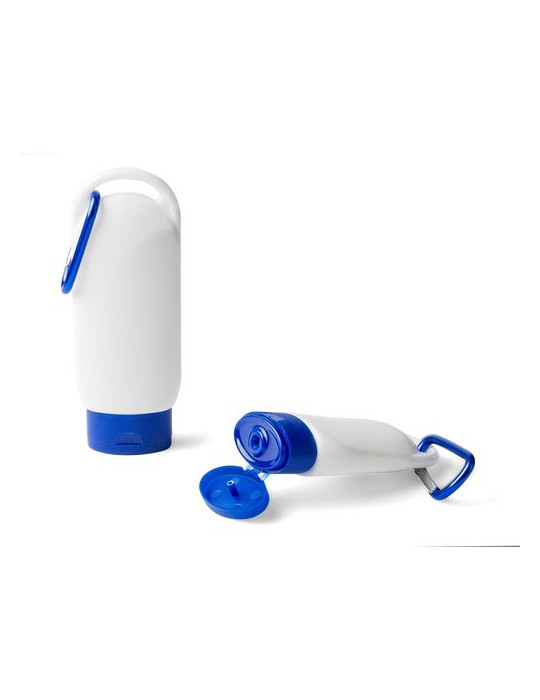 Crème solaire Luka Matières : aluminium Couleurs : noir personnalisable avec votre logo