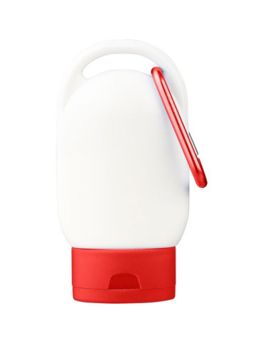 Crème solaire Luka Matières : aluminium Couleurs : rouge marquage laser ultra précis