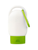 Crème solaire Luka Matières : aluminium Couleurs : vert citron personnalisable avec votre logo