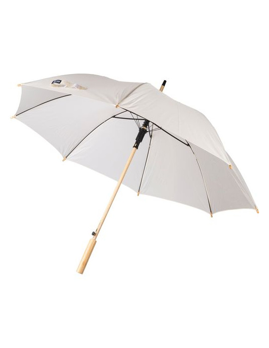 Parapluie golf automatique en rPET 190T Milan Matières : PET recyclé Couleurs : noir objet promotionnel éco-responsable