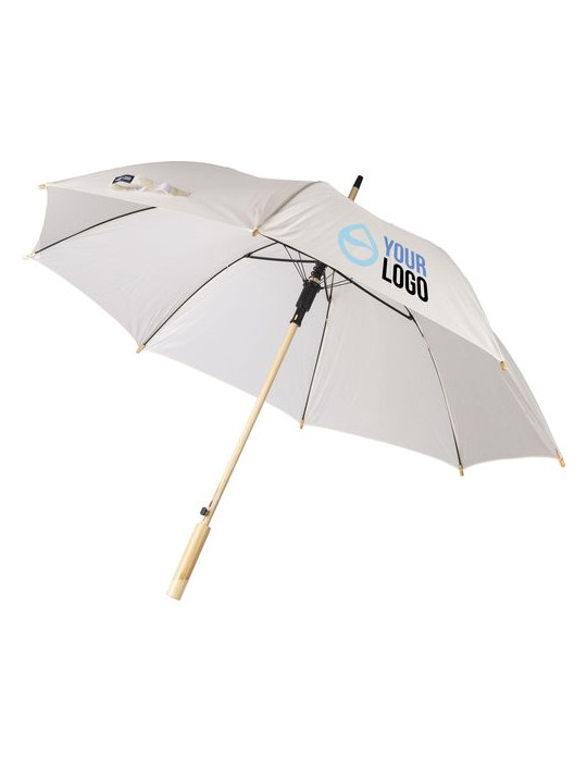 Parapluie golf automatique en rPET 190T Milan Matières : PET recyclé Couleurs : noir goodies entreprise design