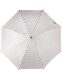 Parapluie golf automatique en rPET 190T Milan Matières : PET recyclé Couleurs : beige personnalisable avec votre logo