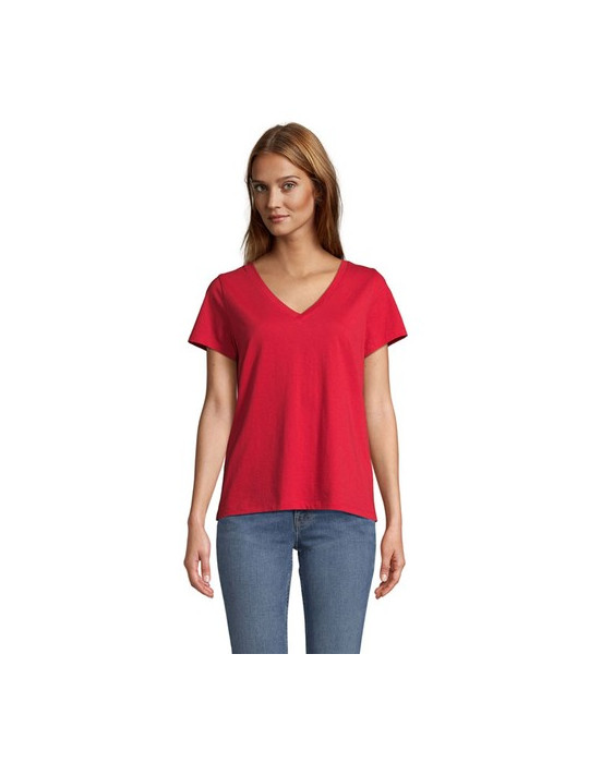 REGENT V WOMEN TEE-SHIRT FEMME Taille textile : S Couleurs : rouge personnalisable avec votre logo