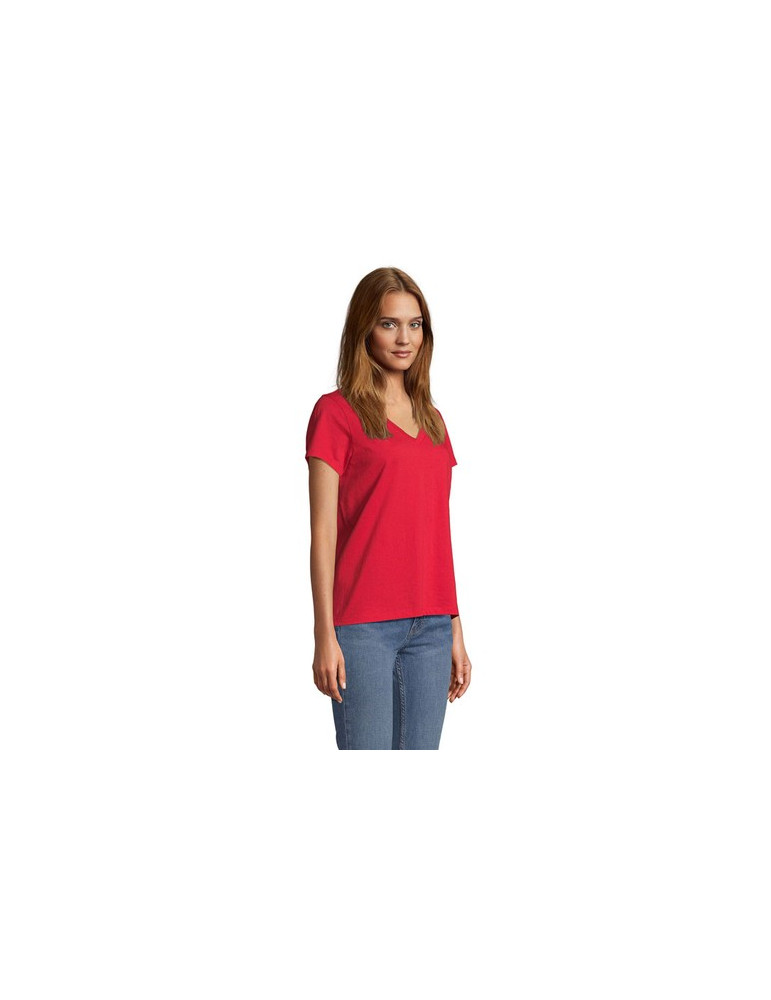 REGENT V WOMEN TEE-SHIRT FEMME Taille textile : S Couleurs : rouge objet promotionnel éco-responsable