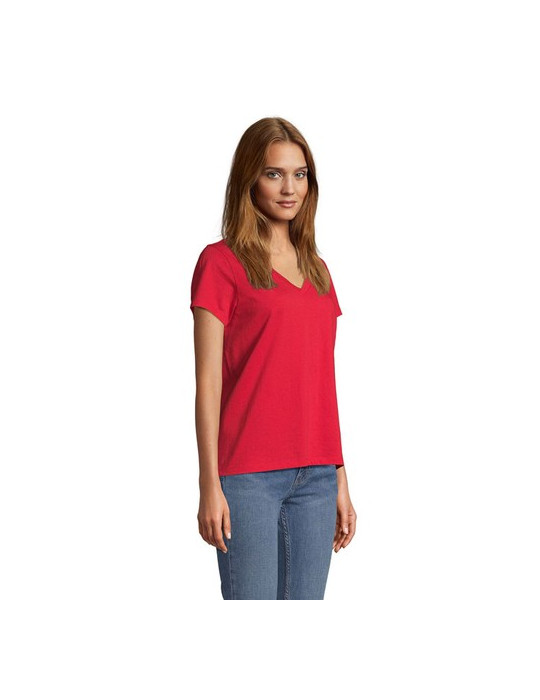 REGENT V WOMEN TEE-SHIRT FEMME Taille textile : S Couleurs : rouge objet promotionnel éco-responsable