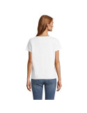 REGENT V WOMEN TEE-SHIRT FEMME Taille textile : L Couleurs : blanc marquage couleur éclatante