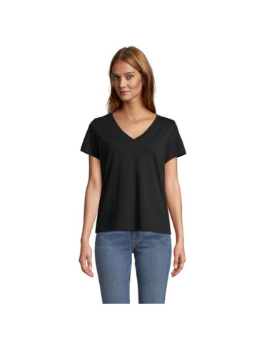 REGENT V WOMEN TEE-SHIRT FEMME Taille textile : L Couleurs : noir profond goodies publicitaire événementiel