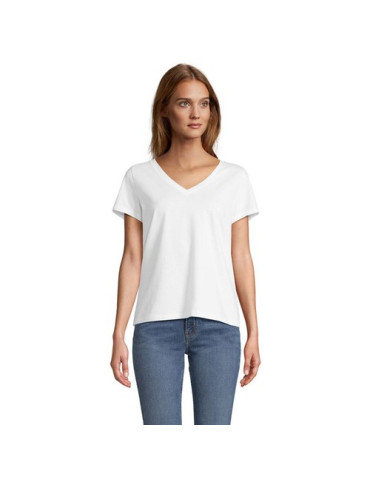 REGENT V WOMEN TEE-SHIRT FEMME Taille textile : XS Couleurs : blanc goodies publicitaire durable