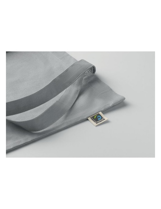 OSOLE+ COLOUR Sac shopping Fairtrade 180gr Couleurs : gris impression logo haute qualité