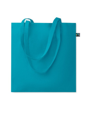 OSOLE+ COLOUR Sac shopping Fairtrade 180gr Couleurs : turquoise cadeau collaborateur premium